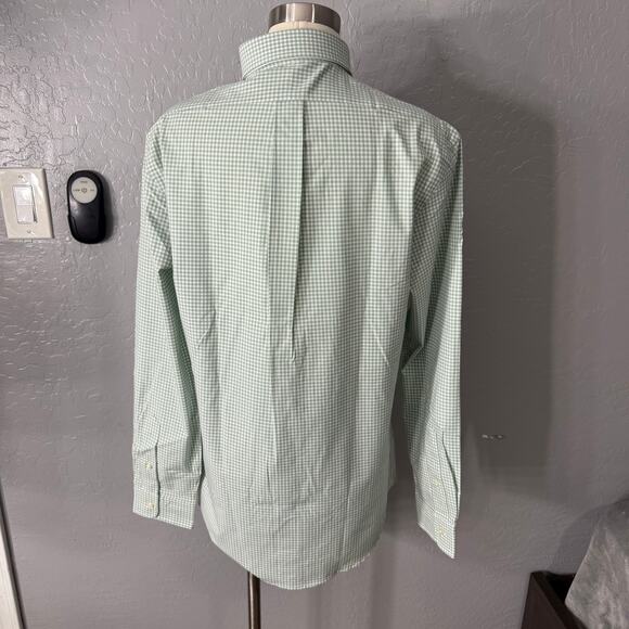 Polo Ralph Lauren Classic Fit Gingham Stretch Poplin Shirt, Green/White, M - Picture 2 of 5